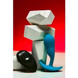 B-VIBE P-Spot Snug Plug mit Vibration & Fernbedienung 95 g Blau