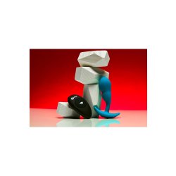 B-VIBE P-Spot Snug Plug mit Vibration & Fernbedienung 95 g Blau
