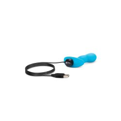 B-VIBE P-Spot Snug Plug mit Vibration & Fernbedienung 95 g Blau