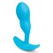 B-VIBE P-Spot Snug Plug mit Vibration & Fernbedienung 95 g Blau
