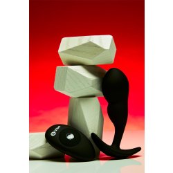 B-VIBE P-Spot Snug Plug mit Vibration & Fernbedienung 145 g Schwarz