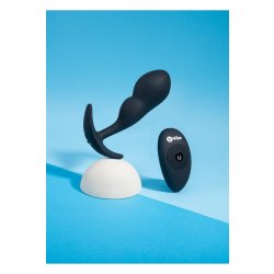B-VIBE P-Spot Snug Plug mit Vibration & Fernbedienung 145 g Schwarz