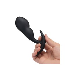 B-VIBE P-Spot Snug Plug mit Vibration & Fernbedienung 145 g Schwarz