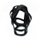 KIOTOS Head Cage mit Reissverschluss Leder Schwarz