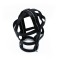 KIOTOS Head Cage mit Reissverschluss Leder Schwarz