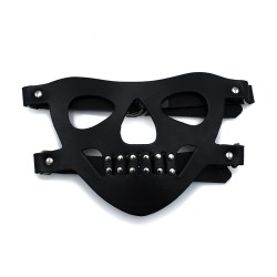 KIOTOS Face Muzzle The Bane Leder Schwarz