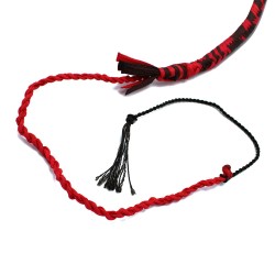 KIOTOS Bullenpeitsche 270 cm Nylon Schwarz / Rot