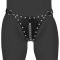 OUCH PU Leather Chastity Thong One Size Schwarz