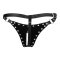OUCH PU Leather Chastity Thong One Size Schwarz