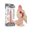 LOVETOY Sliding Skin Dildo Ø 3.6 x 17,3 cm Beige