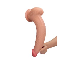 LOVETOY Sliding Skin Dildo Ø 6.2 x 34 cm Beige
