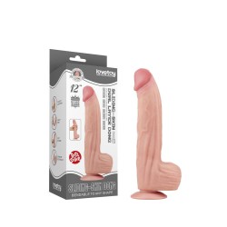 LOVETOY Sliding Skin Dildo Ø 6.2 x 31 cm Beige