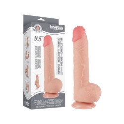 LOVETOY Sliding Skin Dildo Ø 4.3 x 24 cm Beige