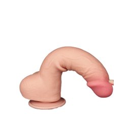 LOVETOY Sliding Skin Dildo Ø 4.3 x 24 cm Beige