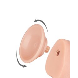 LOVETOY Sliding Skin Dildo Ø 4.3 x 24 cm Beige