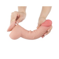 LOVETOY Sliding Skin Dildo Ø 4.3 x 24 cm Beige