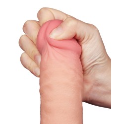 LOVETOY Sliding Skin Dildo Ø 4.3 x 24 cm Beige