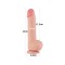LOVETOY Sliding Skin Dildo Ø 4.3 x 24 cm Beige