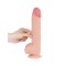 LOVETOY Sliding Skin Dildo Ø 4.3 x 24 cm Beige
