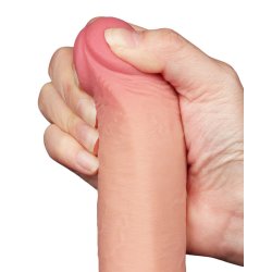 LOVETOY Sliding Skin Dildo Ø 3.7 x 22 cm Beige