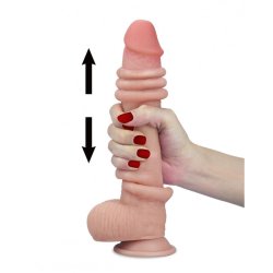 LOVETOY Sliding Skin Dildo Ø 3.5 x 23 cm Beige