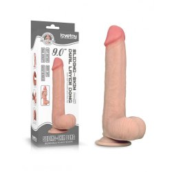 LOVETOY Sliding Skin Dildo Ø 3.5 x 23 cm Beige