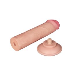 LOVETOY Sliding Skin Dildo Ø 3.8 x 20 cm Beige