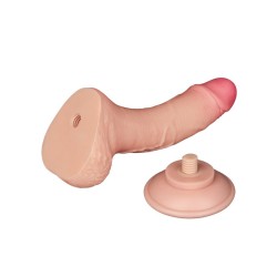 LOVETOY Sliding Skin Dildo Ø 3.5 x 19.5 cm Beige