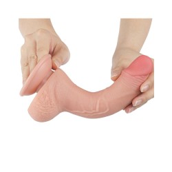 LOVETOY Sliding Skin Dildo Ø 3.5 x 19.5 cm Beige