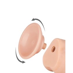LOVETOY Sliding Skin Dildo Ø 3.6 x 19.5 cm Beige