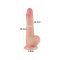 LOVETOY Sliding Skin Dildo Ø 3.6 x 19.5 cm Beige