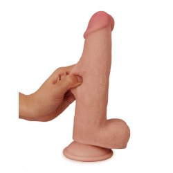 LOVETOY Sliding Skin Dildo Ø 4 x 20 cm Beige