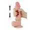 LOVETOY Sliding Skin Dildo Ø 4 x 20 cm Beige