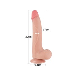 LOVETOY Sliding Skin Dildo Ø 4 x 20 cm Beige