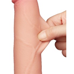 LOVETOY Sliding Skin Dildo Ø 4 x 20 cm Beige