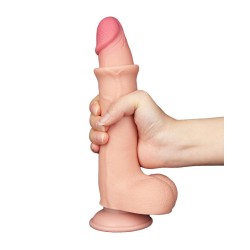 LOVETOY Sliding Skin Dildo Ø 4 x 20 cm Beige