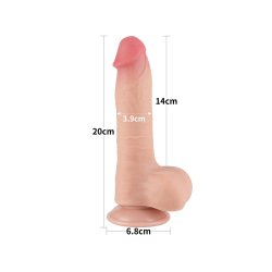 LOVETOY Sliding Skin Dildo Ø 3.9 x 20 cm Beige