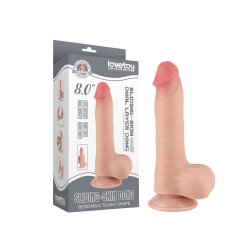 LOVETOY Sliding Skin Dildo Ø 3.9 x 20 cm Beige