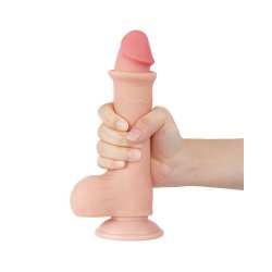 LOVETOY Sliding Skin Dildo Ø 3.9 x 20 cm Beige