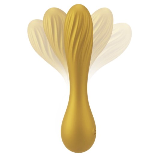 SWEET SMILE Flexible Swirl Vibrator Gold