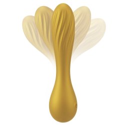 SWEET SMILE Flexible Swirl Vibrator Gold