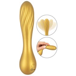 SWEET SMILE Flexible Swirl Vibrator Gold