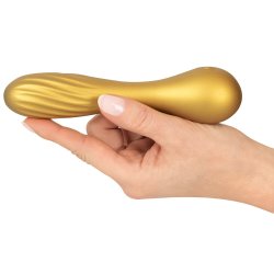 SWEET SMILE Flexible Swirl Vibrator Gold