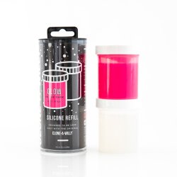 CLONE-A-WILLY Silicone Refill Glow in the Dark Pink