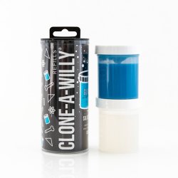 CLONE-A-WILLY Silicone Refill Glow in the Dark Dunkelblau