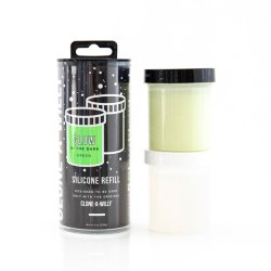 CLONE-A-WILLY Silicone Refill Glow in the Dark Grün