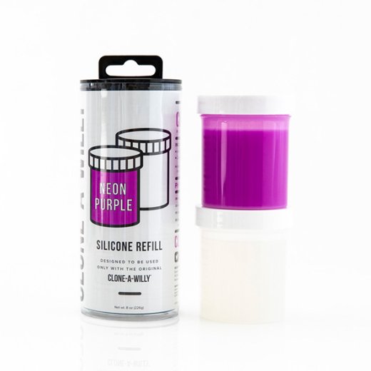 CLONE-A-WILLY Silicone Refill Neon Violett