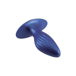 NMC G Stuck Prostata Plug aus Silikon Ø 4.1 cm x 11,4 cm Metallisch-Blau