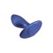 NMC G Stuck Prostata Plug aus Silikon Ø 4.1 cm x 11,4 cm Metallisch-Blau