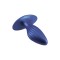 NMC G Stuck Prostata Plug aus Silikon Ø 4.1 cm x 11,4 cm Metallisch-Blau